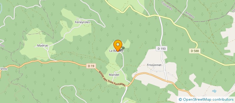 localisation de l'entreprise MADAME YANNICK MARTIN  CISTRIERES