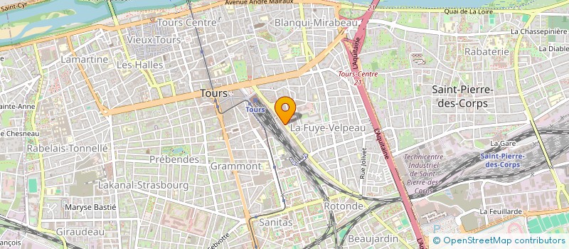 localisation de l'entreprise MADAME YANNICK NICOLAS  TOURS