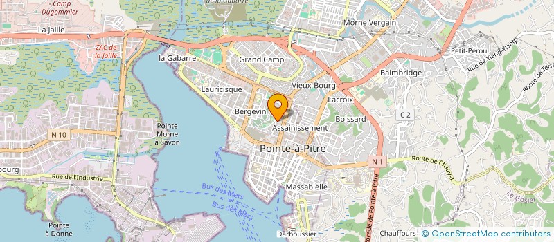 localisation de l'entreprise MADAME YANNICK PHESOR  POINTE-A-PITRE