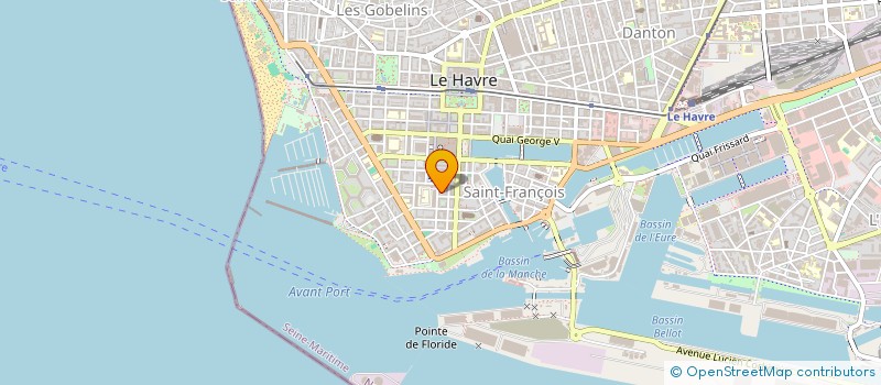 localisation de l'entreprise MADAME YANNICK THORE à LE HAVRE