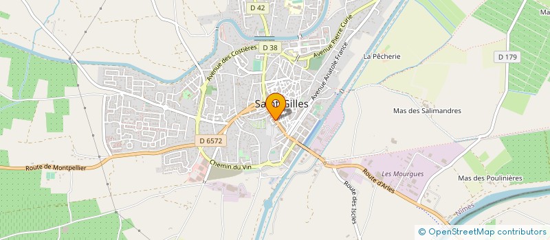 localisation de l'entreprise MADAME YANNICK VEDEL  SAINT-GILLES