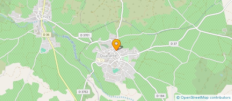 localisation de l'entreprise MADAME YANNICK VIGUERIE  QUARANTE