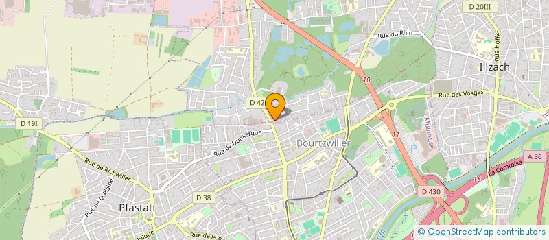 localisation de l'entreprise MADAME YANYU BAI  KINGERSHEIM