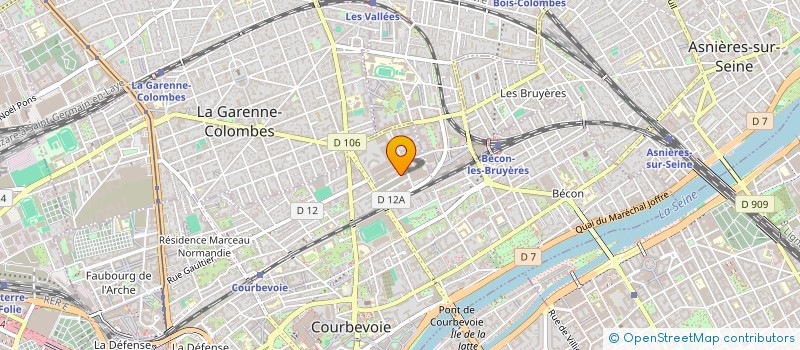 localisation de l'entreprise MADAME YAO WANG à COURBEVOIE