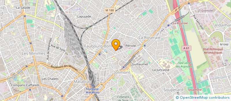 localisation de l'entreprise MADAME YAONIE HUBERT à TOULOUSE