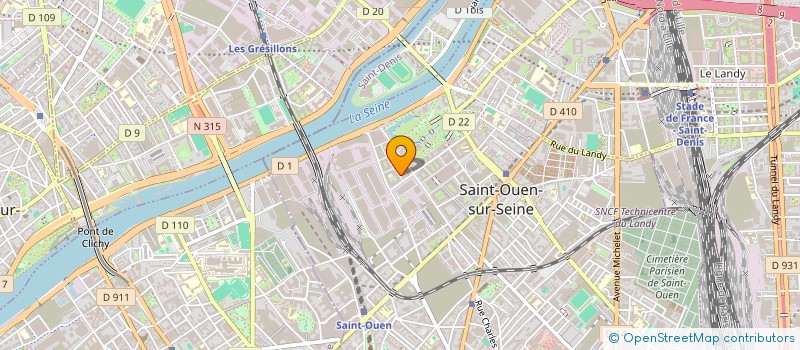 localisation de l'entreprise MADAME YAOTCHA D'ALMEIDA à SAINT-OUEN-SUR-SEINE