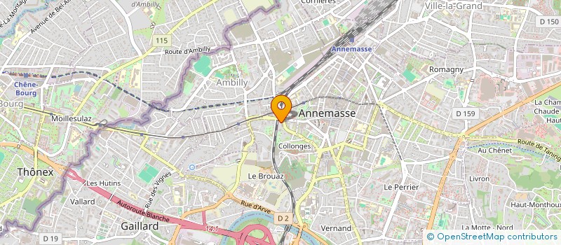 localisation de l'entreprise MADAME YAPI ALLE HASSLI à ANNEMASSE