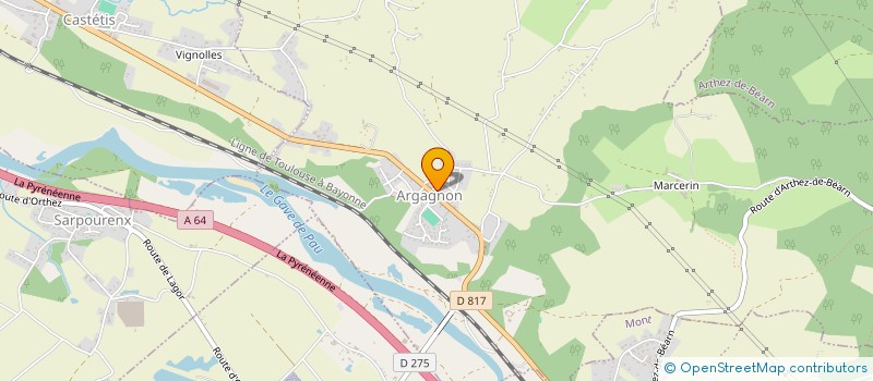 localisation de l'entreprise MADAME YARLINI THAYAPARARASA  ARGAGNON