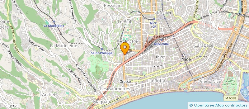 localisation de l'entreprise MADAME YAROSLAVA TOPAL à NICE