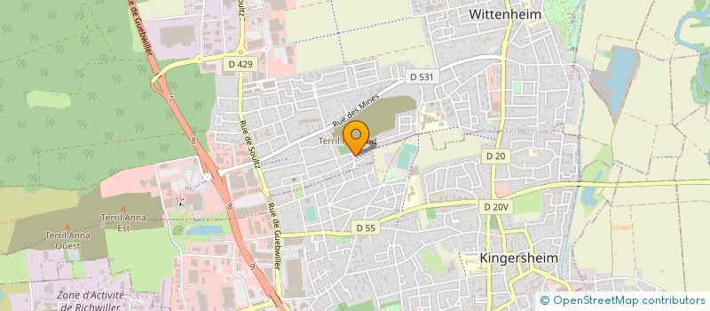 localisation de l'entreprise MADAME YASEMIN AKTAS  WITTENHEIM