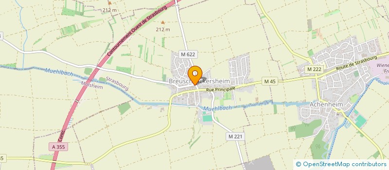 localisation de l'entreprise MADAME YASEMIN BOZKURT  BREUSCHWICKERSHEIM