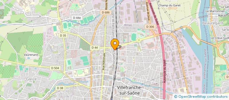 localisation de l'entreprise MADAME YASEMIN DEMIRBAS  VILLEFRANCHE-SUR-SAONE