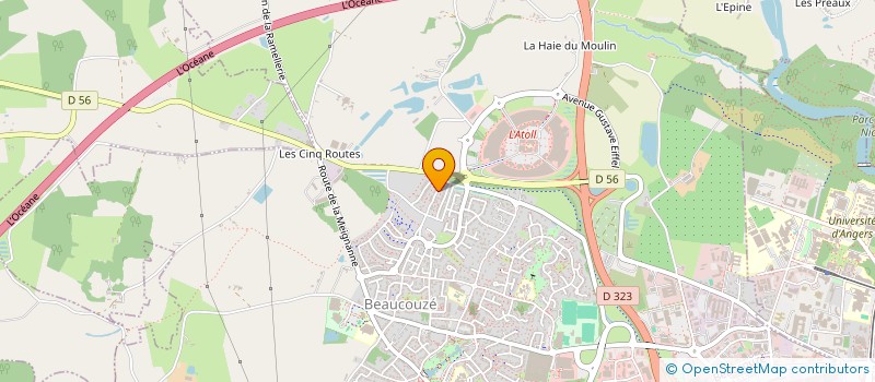 localisation de l'entreprise MADAME YASEMIN GULERYUZ à BEAUCOUZE