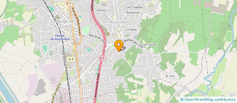 localisation de l'entreprise MADAME YASEMIN YILMAZ  ROUSSILLON