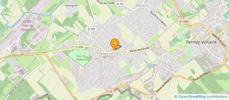 localisation de l'entreprise MADAME YASENAZ BASEFAT  PREVESSIN-MOENS