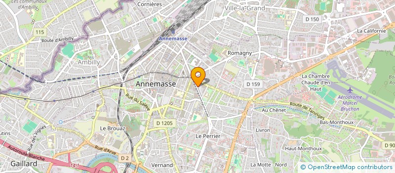 localisation de l'entreprise MADAME YASMIM APARECIDA PEREIRA REBELO à ANNEMASSE