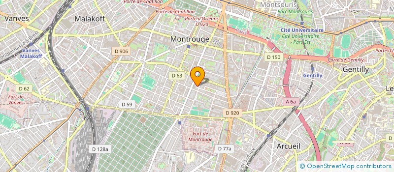 localisation de l'entreprise MADAME YASMIN AVILA PICERO  MONTROUGE