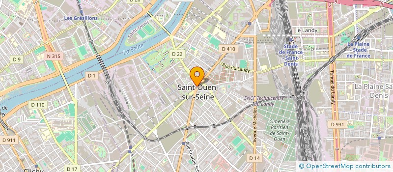 localisation de l'entreprise MADAME YASMIN SYED-LEROY à SAINT-OUEN-SUR-SEINE