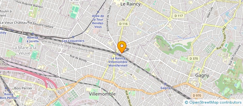 localisation de l'entreprise MADAME YASMINA AHAMADA  LE RAINCY