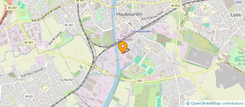 localisation de l'entreprise MADAME YASMINA AMARA  HAUBOURDIN