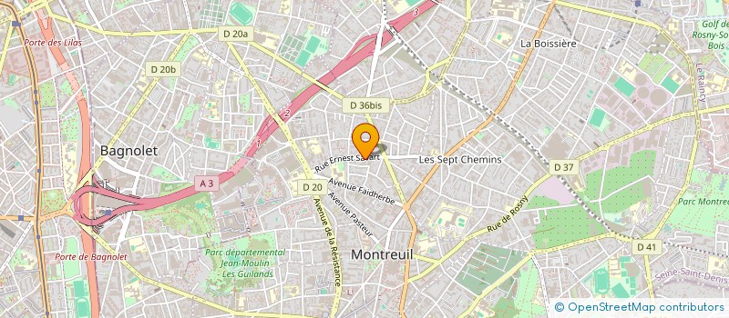 localisation de l'entreprise MADAME YASMINA AMEUR à MONTREUIL