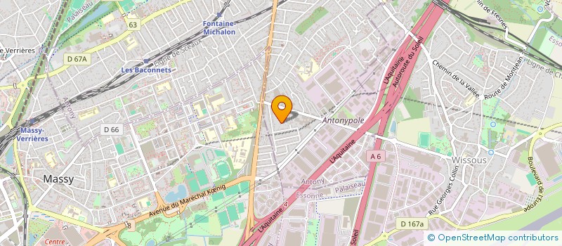 localisation de l'entreprise MADAME YASMINA BADAOUI à ANTONY