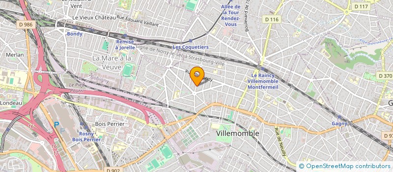 localisation de l'entreprise MADAME YASMINA BEK  VILLEMOMBLE