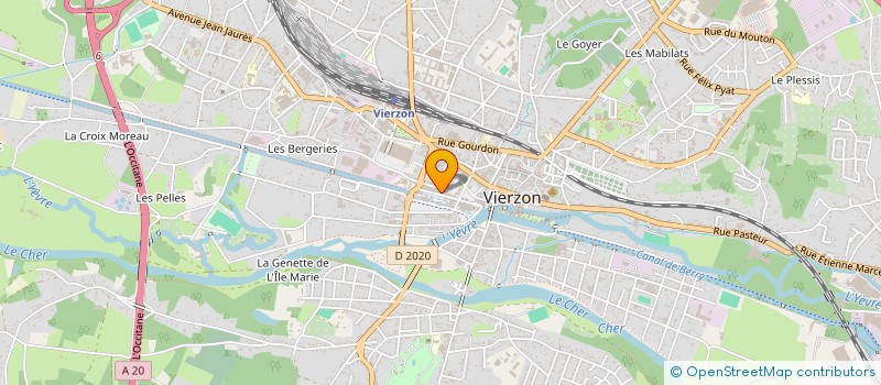 localisation de l'entreprise MADAME YASMINA BELLAHMED  VIERZON