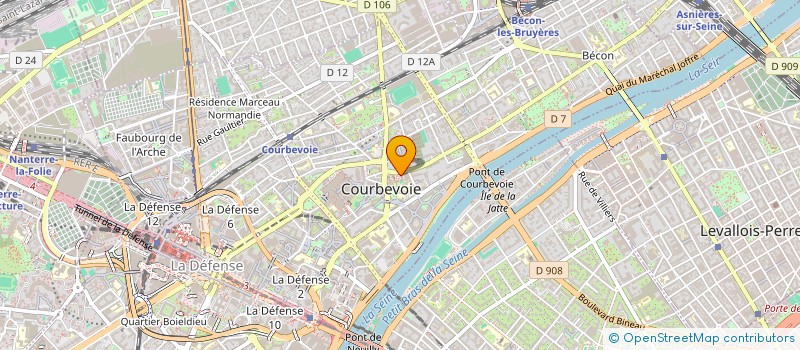localisation de l'entreprise MADAME YASMINA BENHIMA à COURBEVOIE