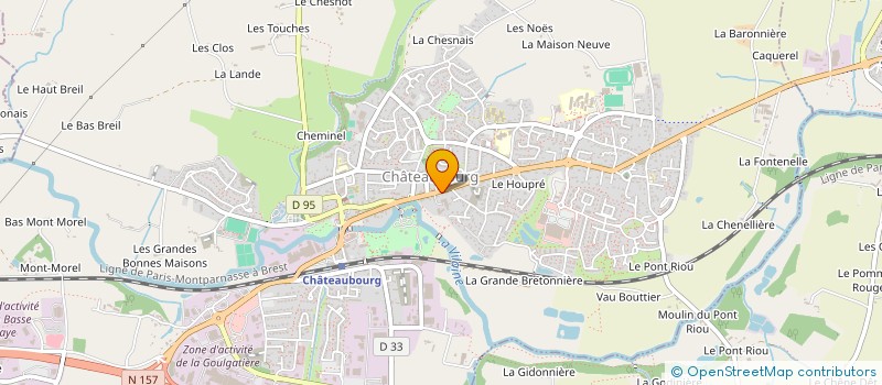 localisation de l'entreprise MADAME YASMINA BERNERY  CHATEAUBOURG