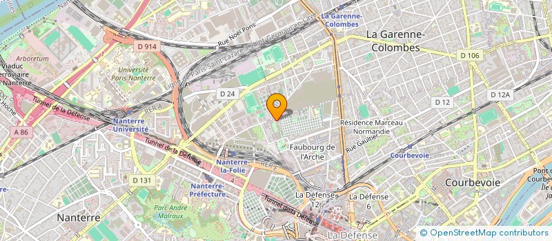 localisation de l'entreprise MADAME YASMINA BIDJA à COURBEVOIE