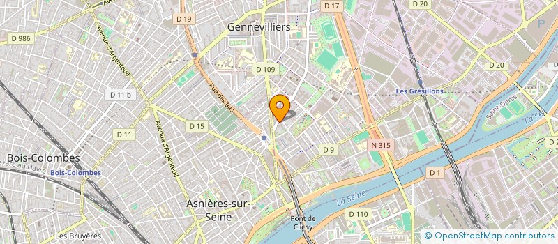 localisation de l'entreprise MADAME YASMINA BOUBAHRI à GENNEVILLIERS