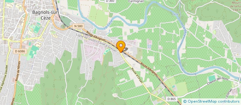 localisation de l'entreprise MADAME YASMINA BOUCHIT  BAGNOLS-SUR-CEZE