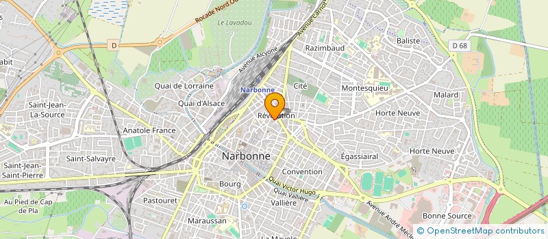 localisation de l'entreprise MADAME YASMINA BOUDJEDRA  NARBONNE