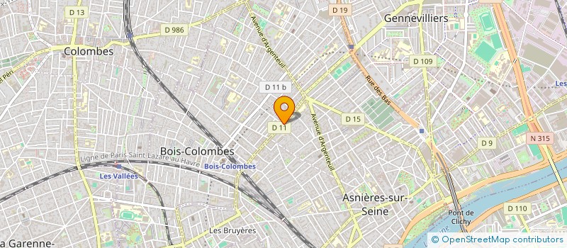 localisation de l'entreprise MADAME YASMINA BOUKHALFA à BOIS-COLOMBES