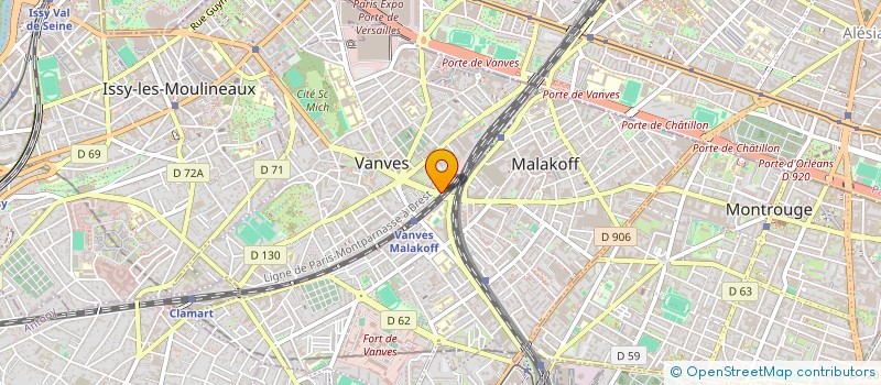 localisation de l'entreprise MADAME YASMINA BRUNOT  VANVES