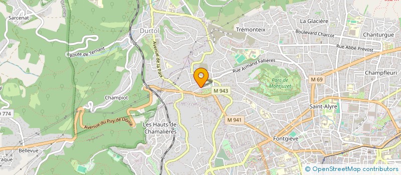 localisation de l'entreprise MADAME YASMINA CHATTI  CLERMONT-FERRAND