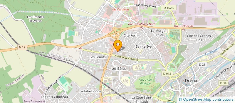 localisation de l'entreprise MADAME YASMINA CHIJII à DREUX