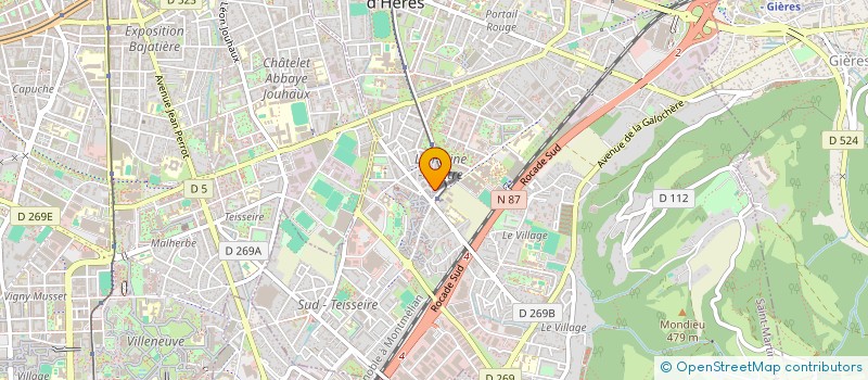 localisation de l'entreprise MADAME YASMINA DERRAHI  SAINT-MARTIN-D'HERES