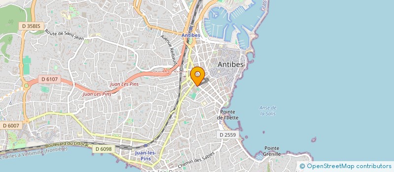 localisation de l'entreprise MADAME YASMINA DJOUAMA à ANTIBES