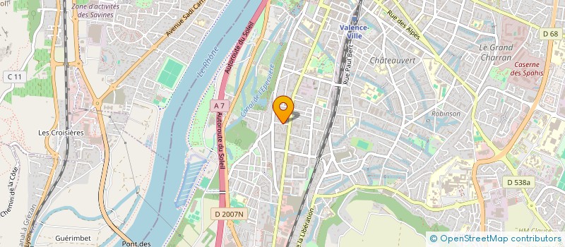 localisation de l'entreprise MADAME YASMINA DOUKALI  VALENCE