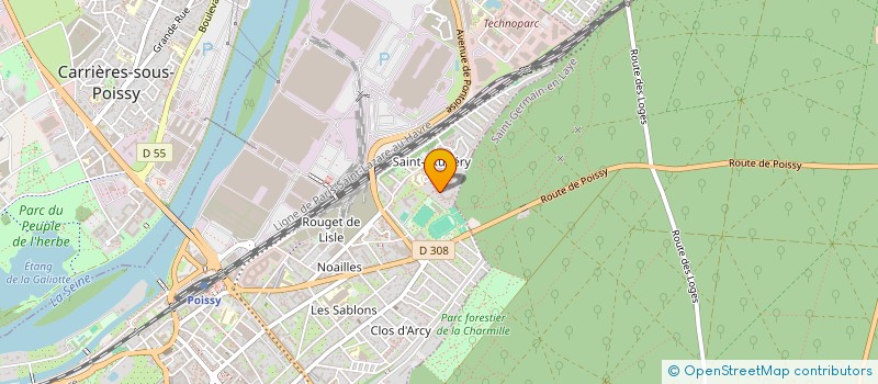 localisation de l'entreprise MADAME YASMINA ELMASQUINI  POISSY