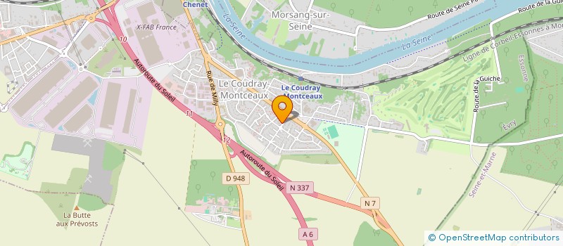 localisation de l'entreprise MADAME YASMINA GUENFIS à LE COUDRAY-MONTCEAUX