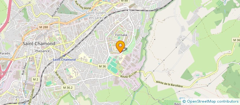 localisation de l'entreprise MADAME YASMINA GUERMECH  SAINT-CHAMOND