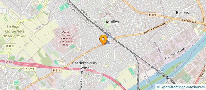 localisation de l'entreprise MADAME YASMINA GUOUNTTI à CARRIERES-SUR-SEINE