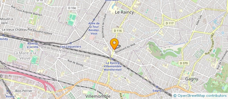 localisation de l'entreprise MADAME YASMINA HAMIDA à LE RAINCY