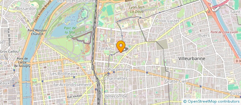 localisation de l'entreprise MADAME YASMINA KASSOUAR  VILLEURBANNE