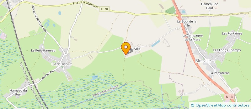 localisation de l'entreprise MADAME YASMINA MARIE  BLOSVILLE