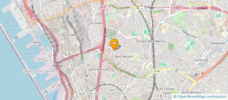 localisation de l'entreprise MADAME YASMINA MEGUENNI à MARSEILLE