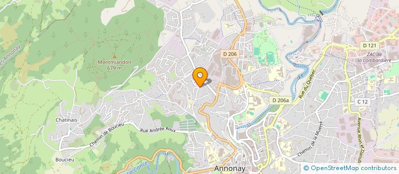 localisation de l'entreprise MADAME YASMINA MOSTEFAOUI  ANNONAY